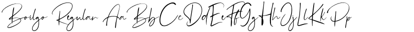 Boilgo Regular font