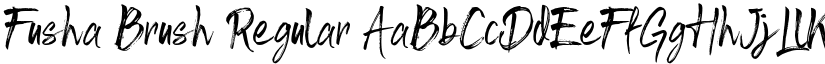 Fusha Brush Regular font