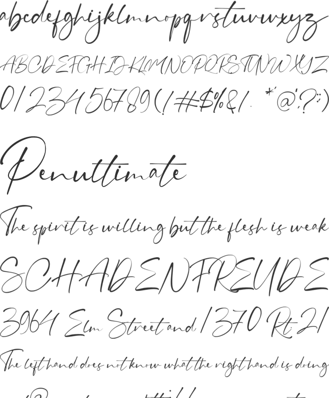 Grahamo font preview