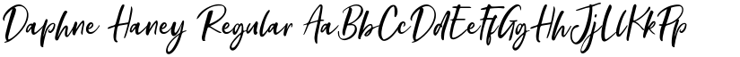 Daphne Haney Regular font