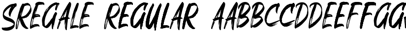 SREGALE Regular font