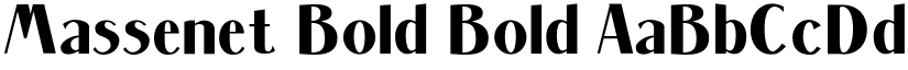 Massenet Bold Bold font