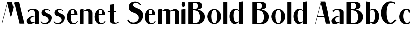 Massenet SemiBold Bold font