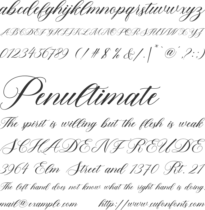 TheLantak font preview