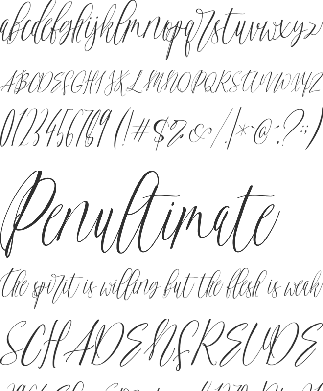 TheParis font preview