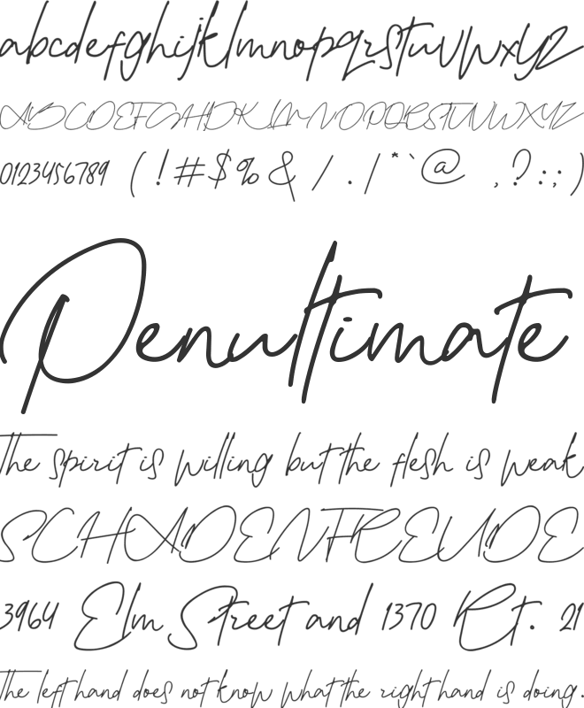Soffika font preview