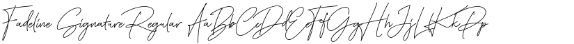 Fadeline Signature Regular font