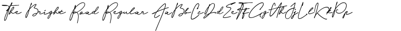 The Bright Road Regular font