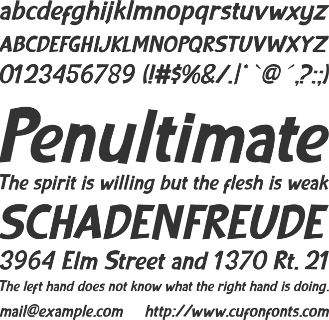 Conversation font preview