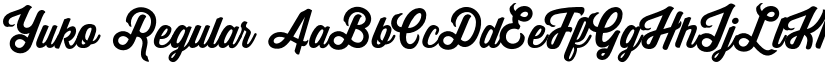 Yuko Regular font