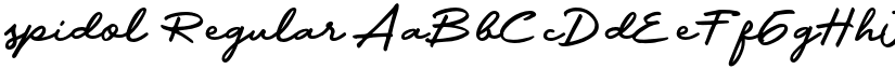 spidol Regular font