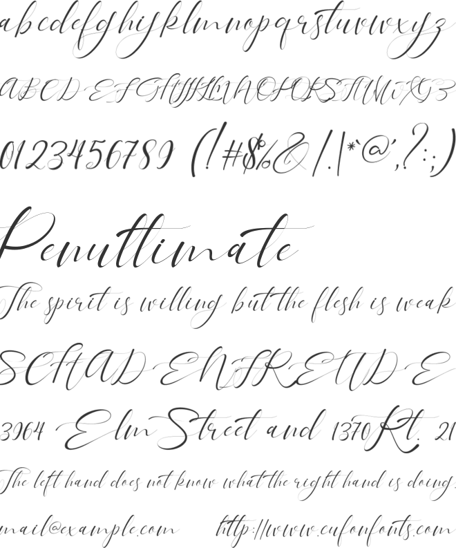 Tagonda font preview