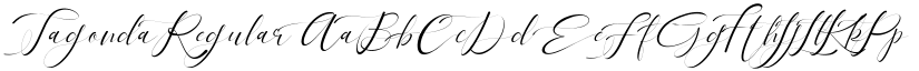 Tagonda Regular font