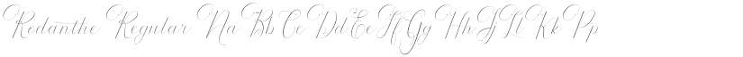 Rodanthe Regular font
