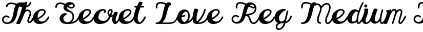 The Secret Love Reg Medium Reguler font