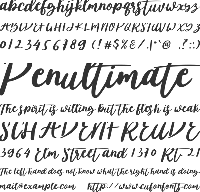 Britale font preview
