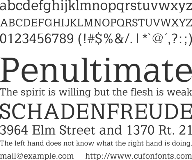 Latinia font preview