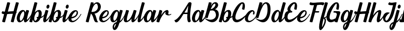 Habibie Regular font