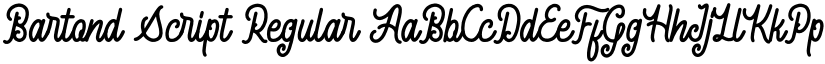 Bartond Script font download