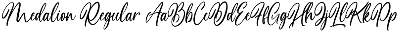 Medalion Regular font