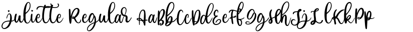 juliette Regular font