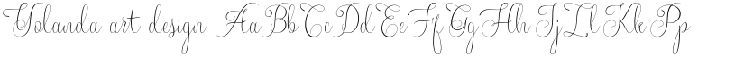 Yolanda art design font