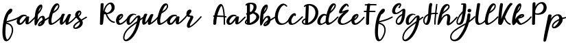fablus Regular font