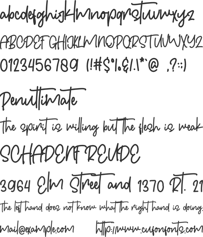 Chillhop font preview