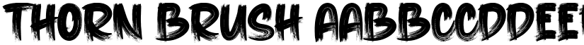 THORN Brush font