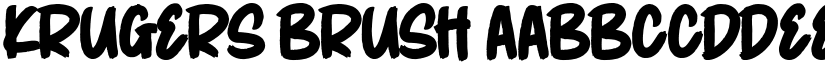 KRUGERS Brush font