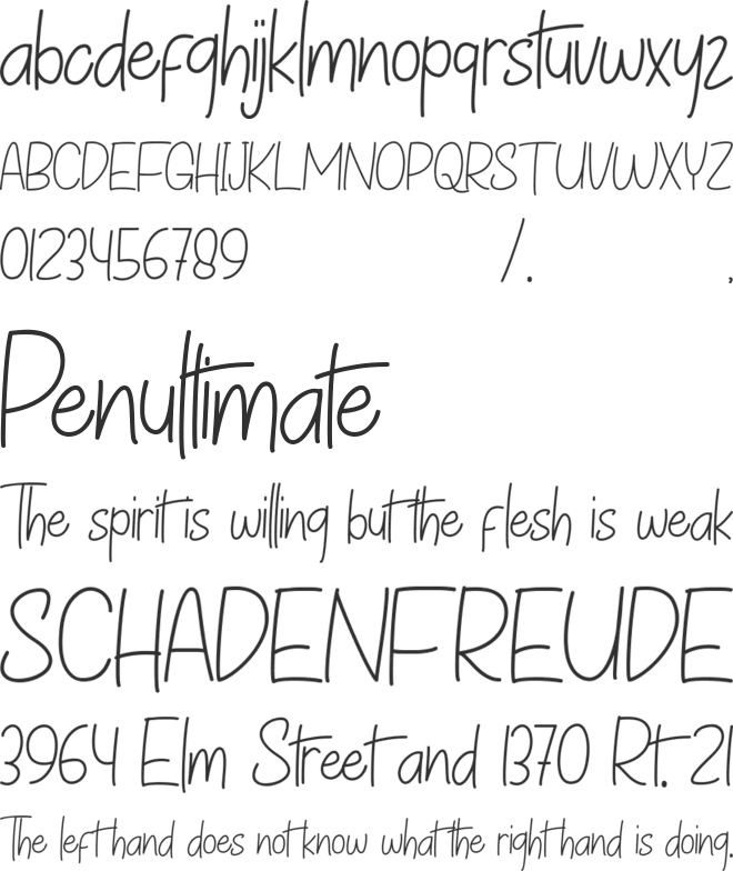 Absolution font preview