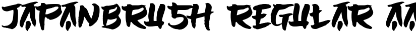 JAPANBRUSH Regular font
