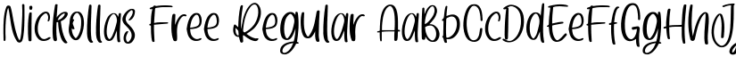 Nickollas Free font download