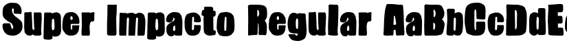 Super Impacto Regular font