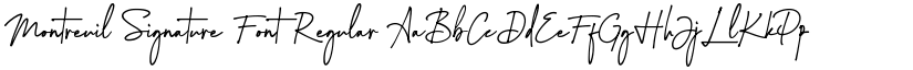 Montreuil Signature Font Regular font