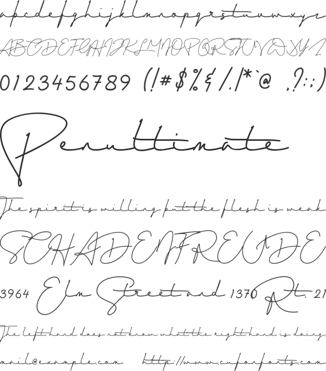 Windha font preview