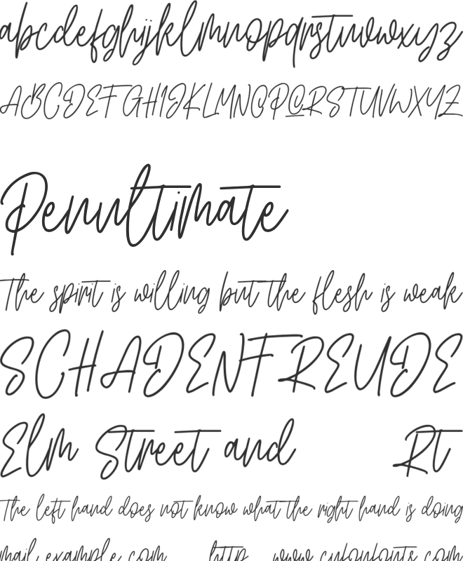 Artlines Free font preview