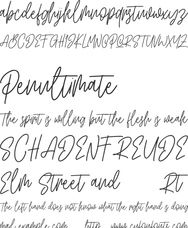 Artlines Free font preview