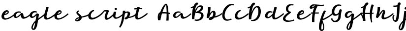 eagle script font