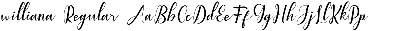 williana font download