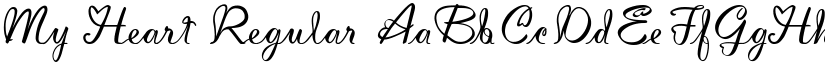 My Heart Regular font