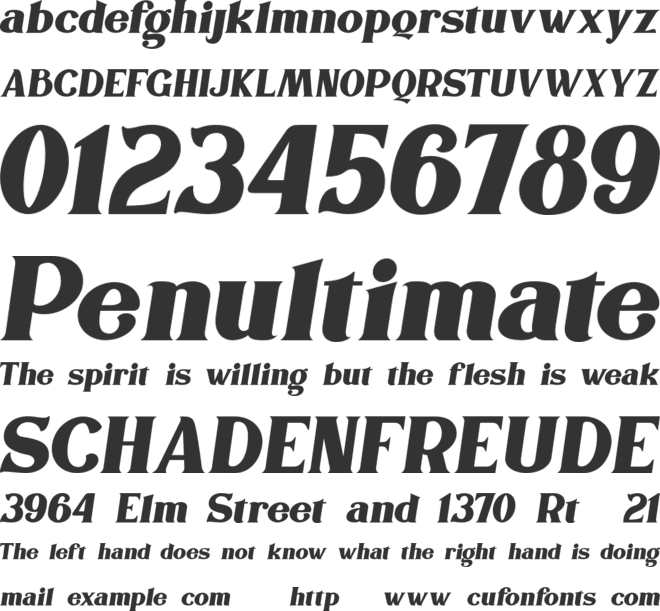 The Houls font preview