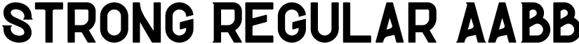Strong Regular font