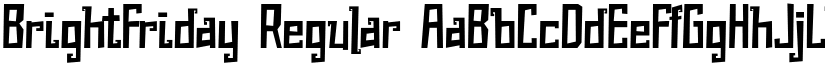BrightFriday Regular font