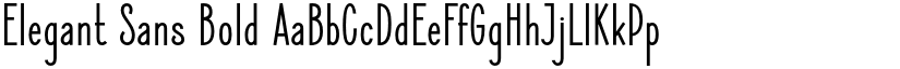Elegant Sans Bold font