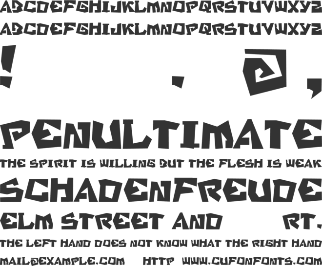 SB Stratford font preview