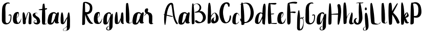 Genstay Regular font
