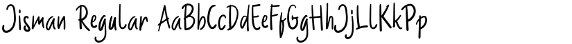 Jisman Regular font