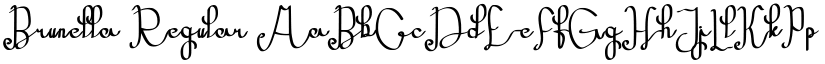 Brunella font download
