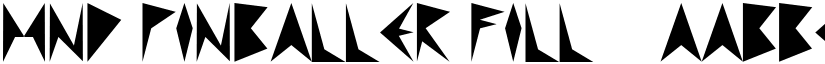 MND Pinballer Fill 1 font